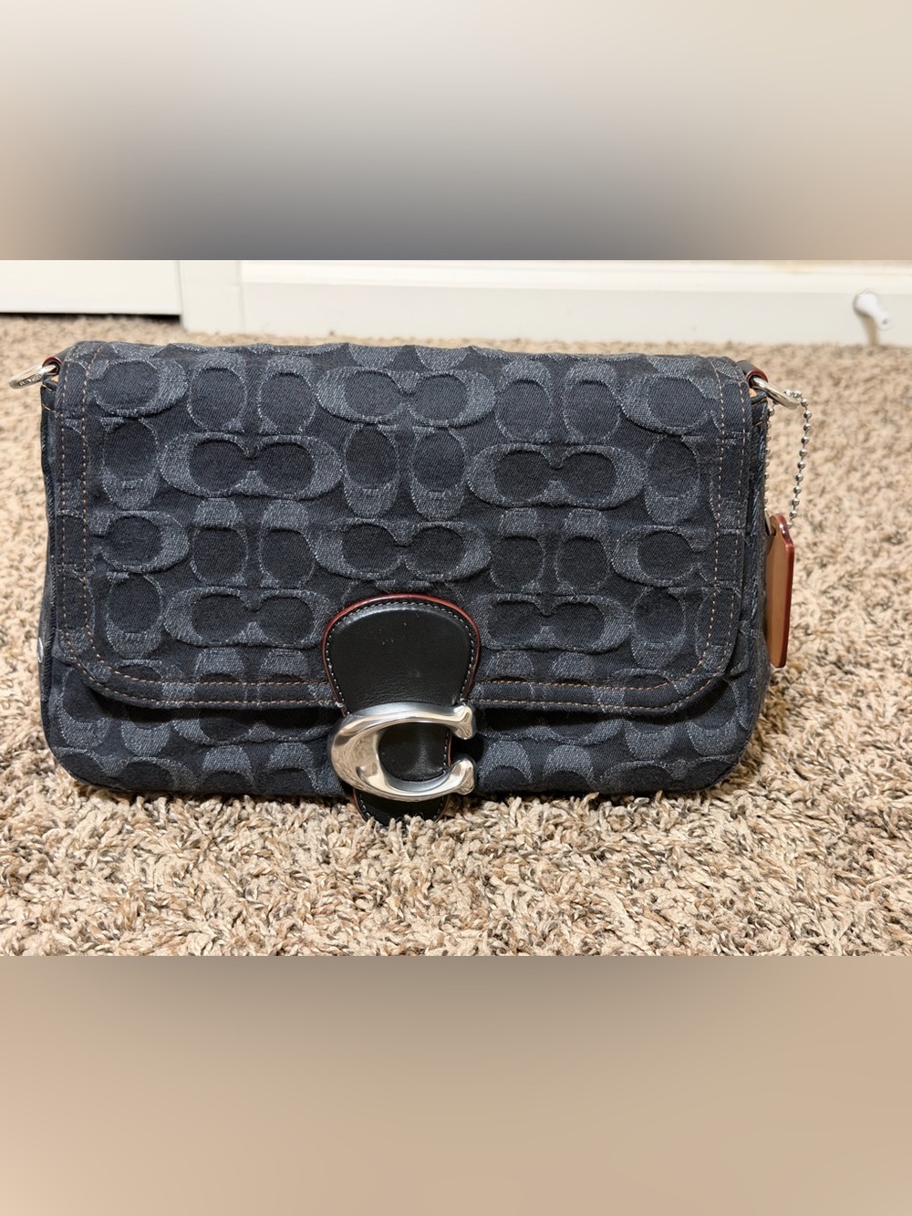 Coach Coach Soft Tabby Shoulder Bag Denim